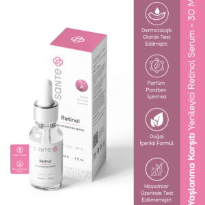 Sante Plus Yaşlanma Karşıtı ve Kırışıklık Giderici Yenileyici Retinol Gece Serumu 30 Ml